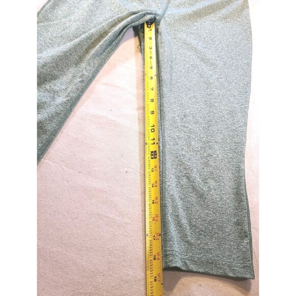 Spalding Women's Green Crop Legging Workout Pants size Large mid-rise - Picture 2 of 8